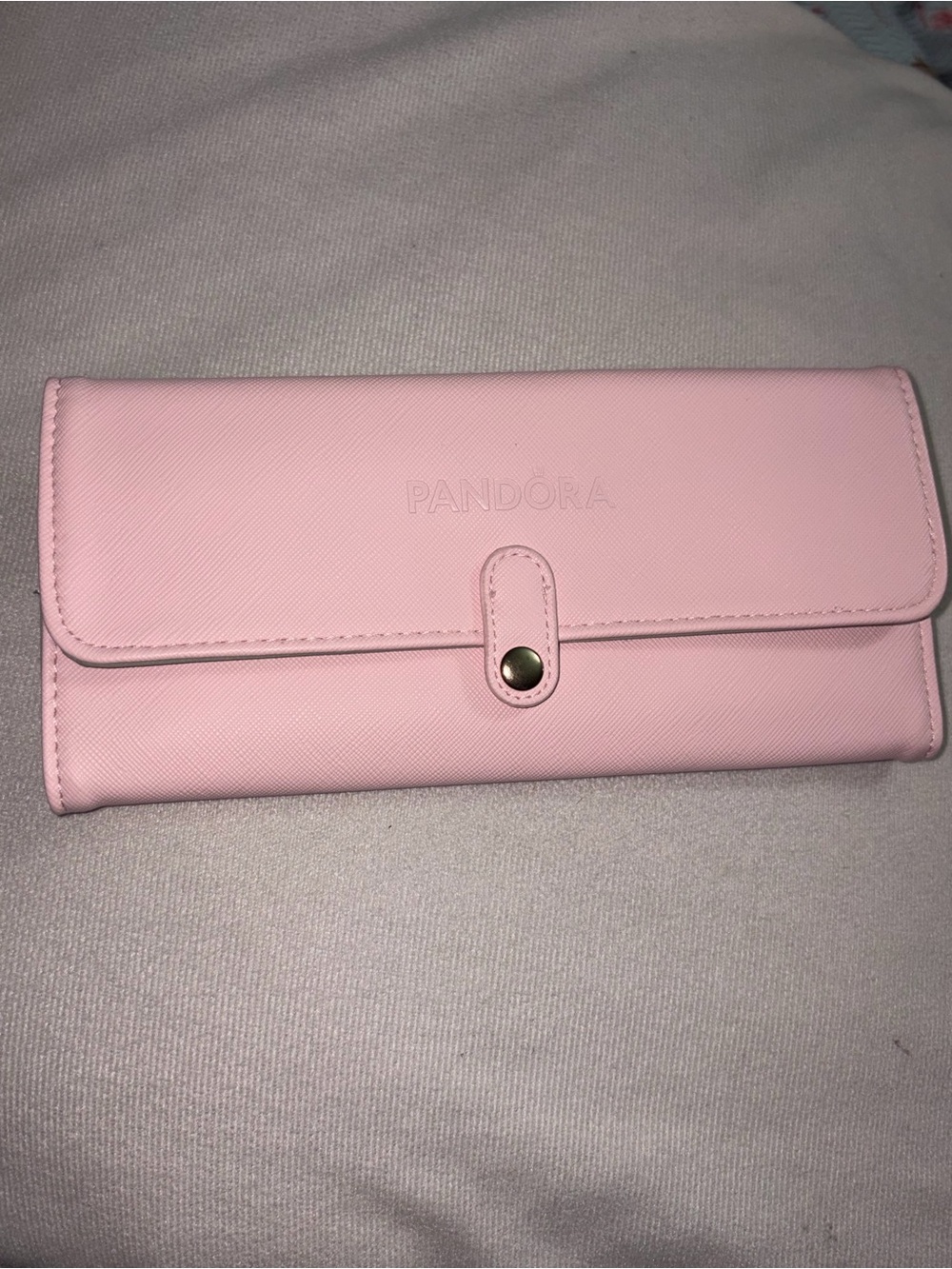 Pink & Gray Travel JewelryRoll case